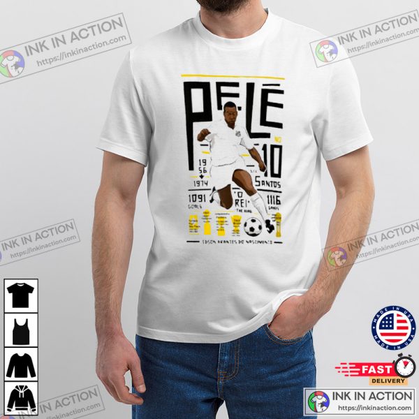 Pele Soccer Pelé Santos FC T-shirt