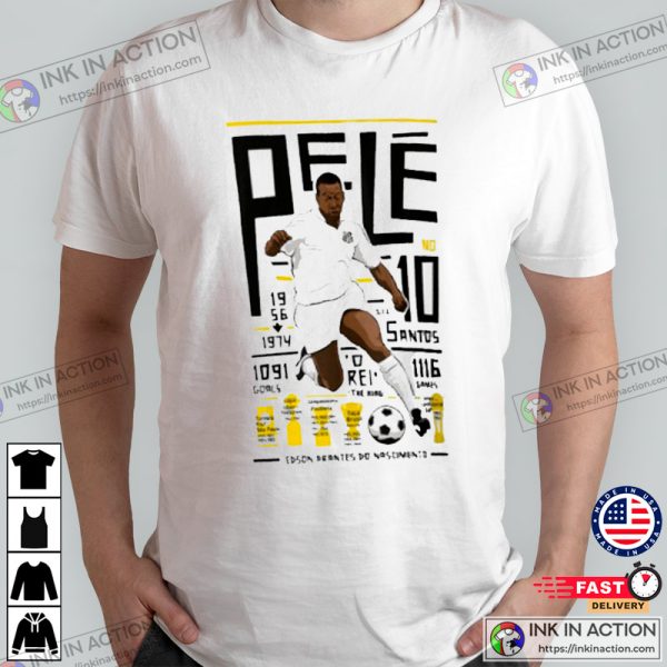 Pele Soccer Pelé Santos FC T-shirt