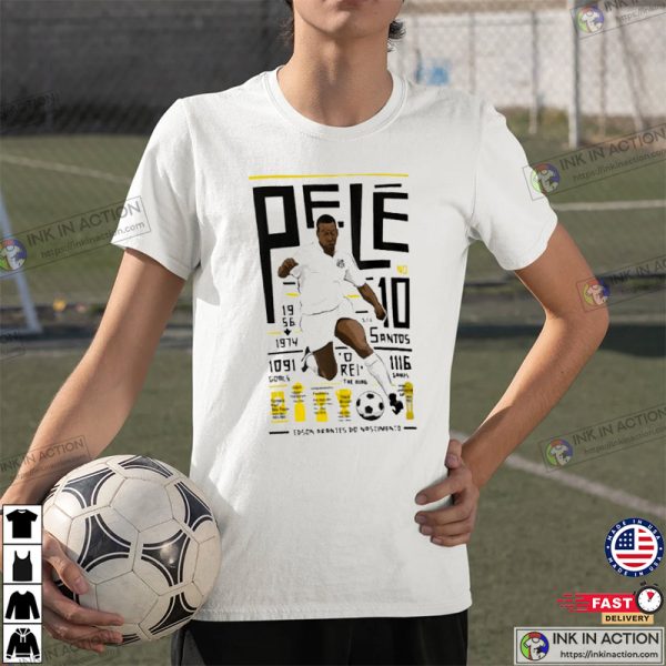 Pele Soccer Pelé Santos FC T-shirt