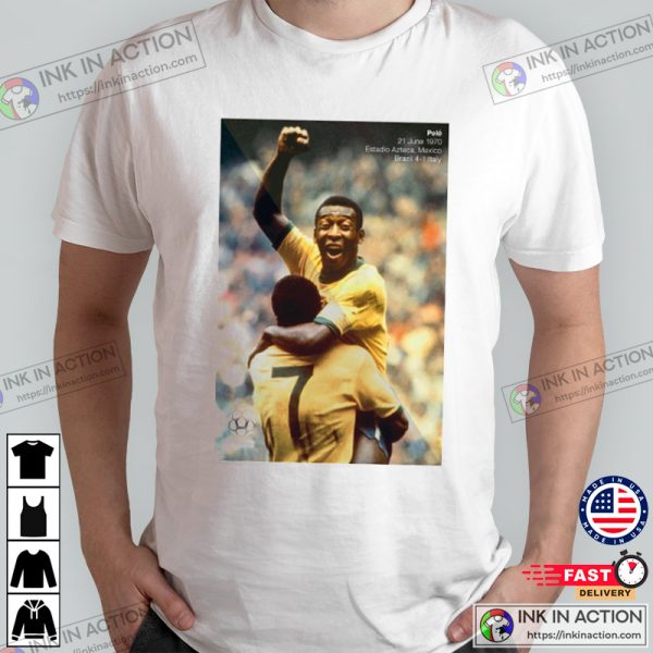 Pele Celebration Graphic Soccer T-shirt