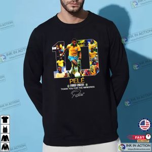 pele still alive King Of Football Pele Brazil Thank You For The Memories Tribute Shirt 4