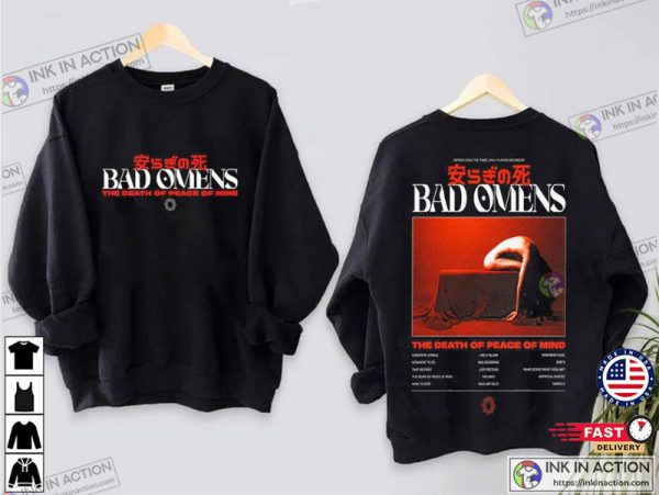 Bad Omens Band Track List 2022 2023 Shirt, A Tour Of The Concrete Jungle Tour 2022 2023