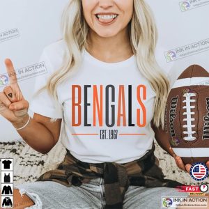 Bengals Football T Shirt Minimalist Bengals Football Shirt 2