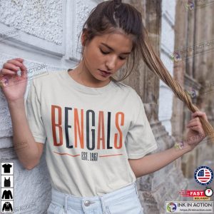 Bengals Football T Shirt Minimalist Bengals Football Shirt 4