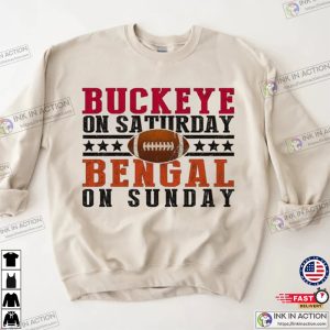 Buckeye on Saturday Football Shirt, Cincinnati Football Shirt