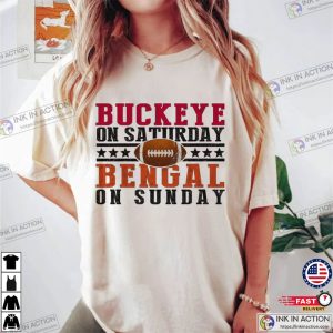 Buckeye on Saturday Football Shirts Cincinnati Football Shirts 2