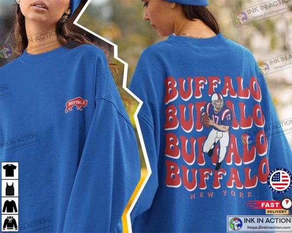 Buffalo Football T-Shirt, Vintage Style Buffalo Football