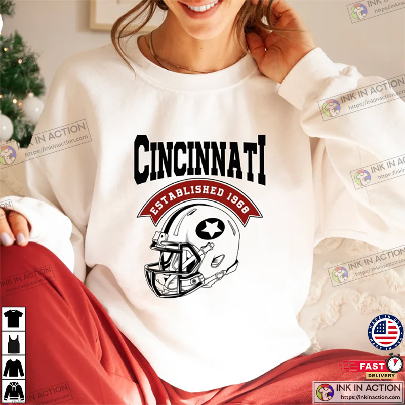 Cincinnati Bengals Shirt, Vintage Style Cincinnati - Ink In Action