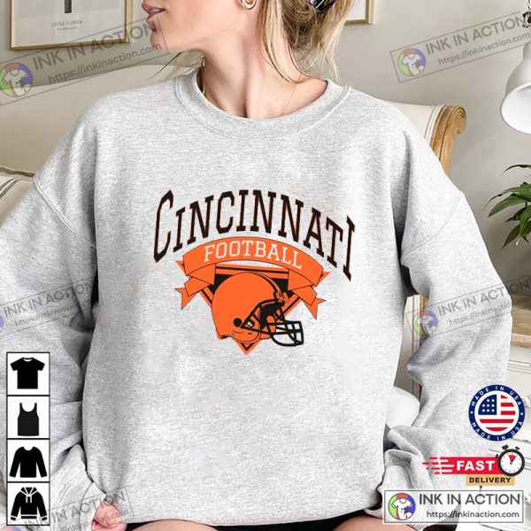 Cincinnati Football Shirt, Retro Cincinnati Football Shirt