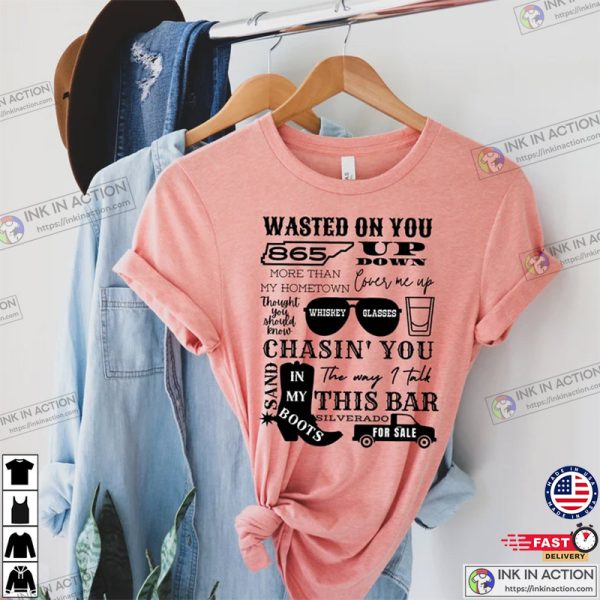 Country Legend Song Titles T-Shirt, Country Concert Shirt
