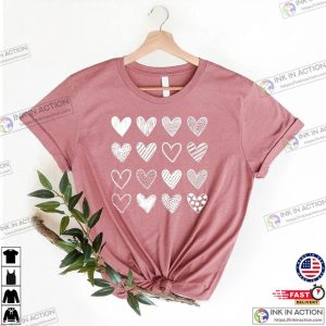 Couple Shirt Valentines Day Shirt Heart T shirt 2