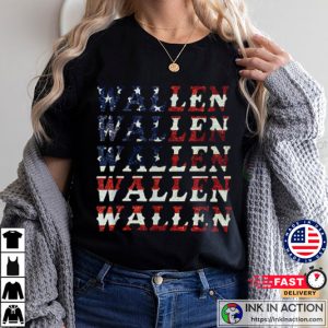 Cute Wallen Shirt American Flag Country Music T shirt 3
