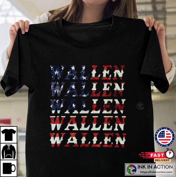 Cute Wallen Shirt American Flag, Country Music T-shirt