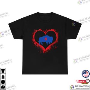 Damar Hamlin Heart 3 Unisex T shirt 2