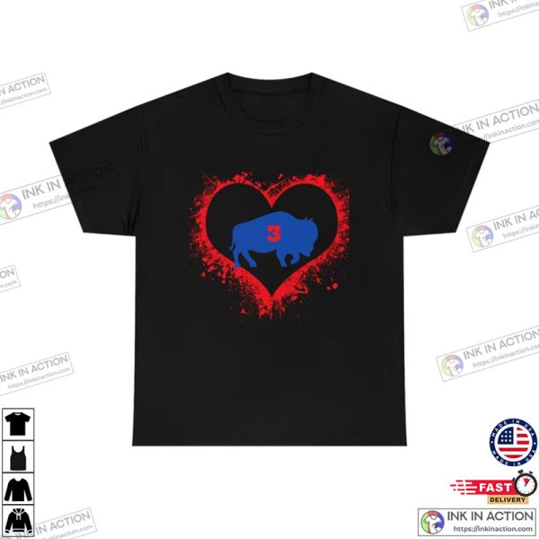 Damar Hamlin Heart 3 Unisex T-shirt