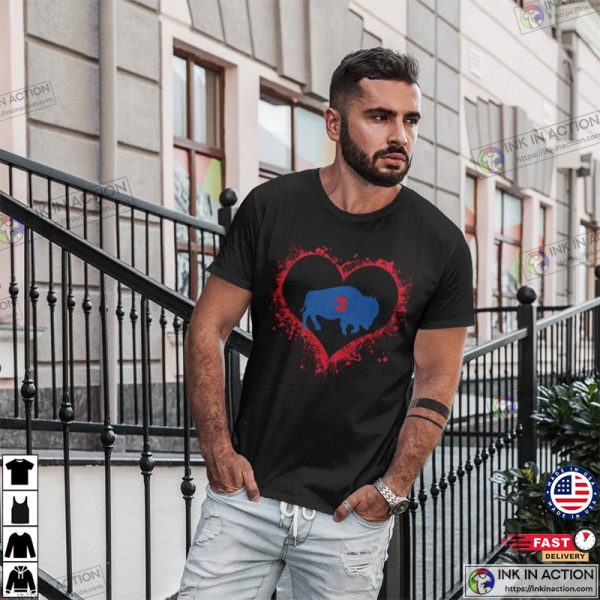 Damar Hamlin Heart 3 Unisex T-shirt