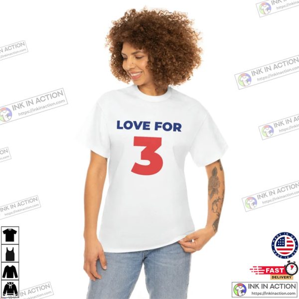 Damar Hamlin Shirt, Love for 3 T-Shirt