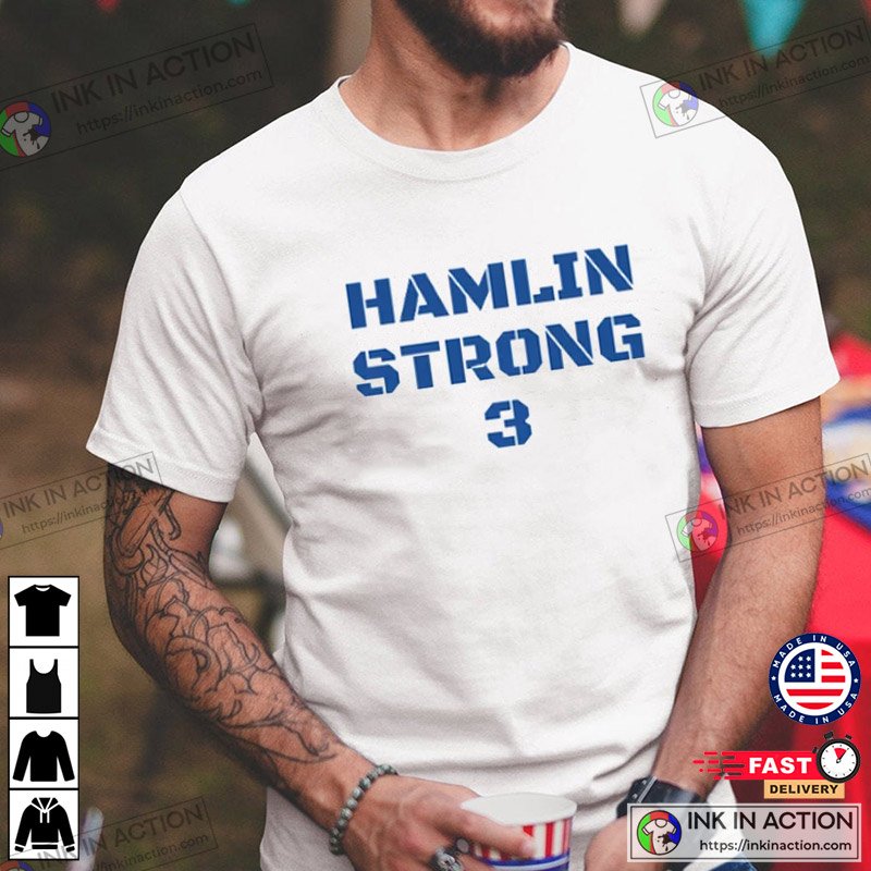 Damar Hamlin Strong 3 T-shirt - Ink In Action