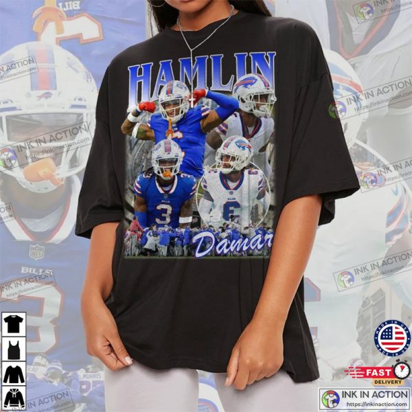 Damar Hamlin Vintage 90s Style Sweatshirt, Pray For Damar Hamlin Shirt