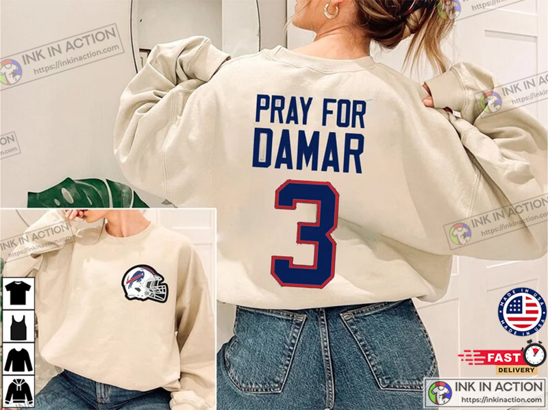 Vintage Pray For Damar Hamlin Buffalo Bills Shirt Fan - Jolly