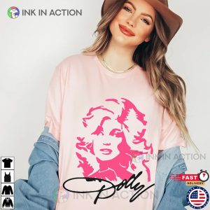 Dolly Parton Shirt, Pink Dolly Parton Signature Shirt