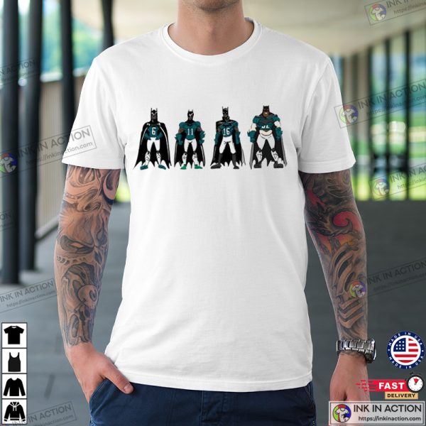 Eagles Batman, Batmen Swole, Skinny, and Fast Philadelphia Football T-shirt