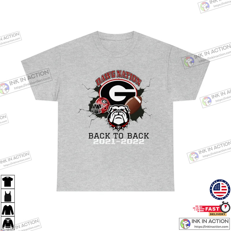 UGA National Championship Shirt Georgia Football Back To Back Champs 2021  2022 - Anynee