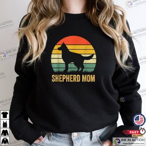 German Shepherd Mom Mothers Day Retro T Shirt 2