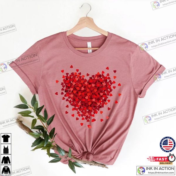 Hearts Valentine’s Day Shirt, Valentine’s Day Shirt For Women