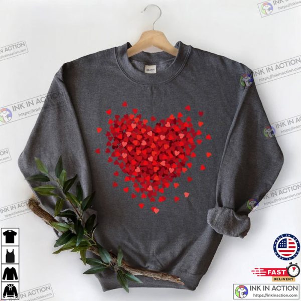 Hearts Valentine’s Day Shirt, Valentine’s Day Shirt For Women