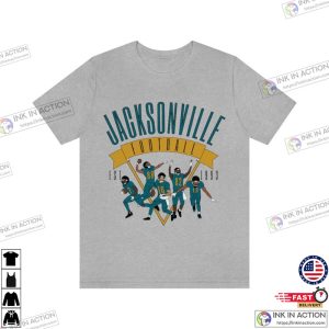 Jacksonville Jaguars Football Vintage T shirt 3