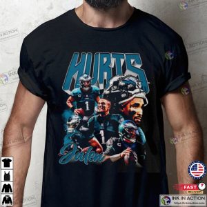 Jalen Hurts Philadelphia Eagles T-shirt, Vintage Jalen Hurts Graphic Tee -  Ink In Action