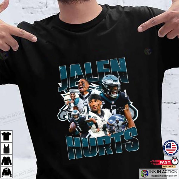 Jalen Hurts Philadelphia Eagles T-shirt, Vintage Jalen Hurts Graphic Tee