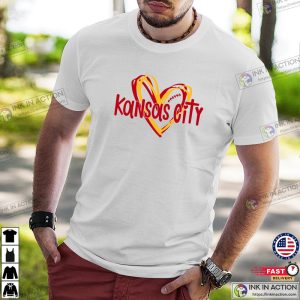 Kansas City FootballHeart Kansas City Chiefs Shirt 3