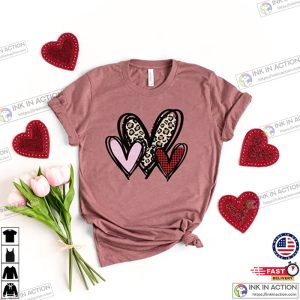 Leopard Heart Shirt Cute Valentines Day Shirt 1