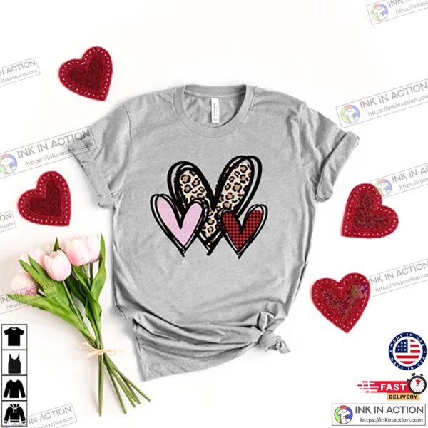 Leopard Heart Shirt, Cute Valentine’s Day Shirt