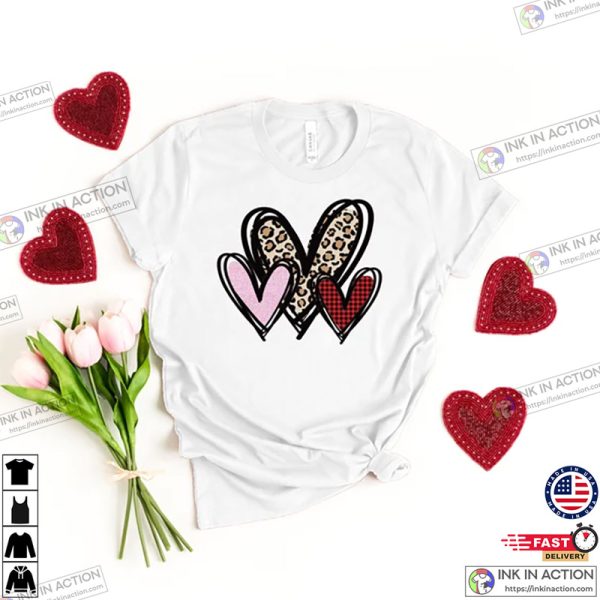 Leopard Heart Shirt, Cute Valentine’s Day Shirt