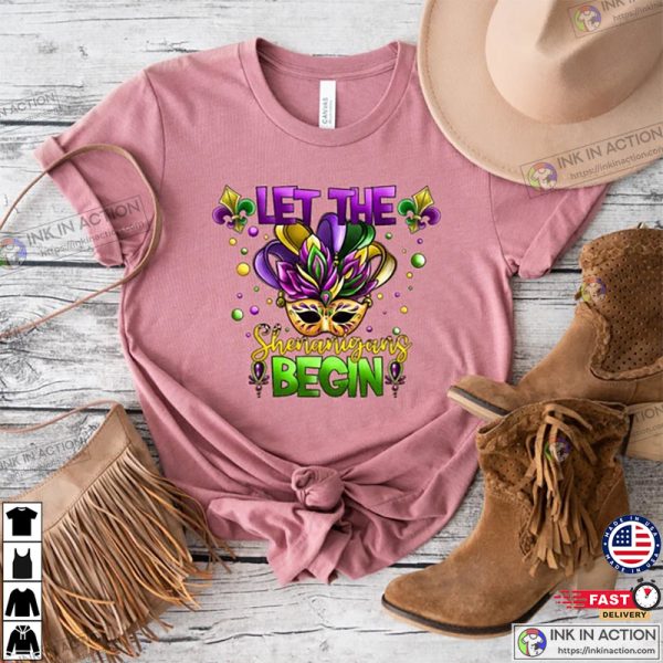 Let The Shenanigans Begin shirt, Mardi Gras shirt