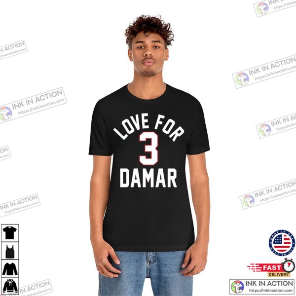 Love For 3 Damar T-Shirt, Damar Hamlin T-shirt