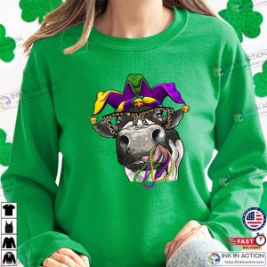 Mardi Gras Cow Sweatshirt Mardi Gras Shirt 1