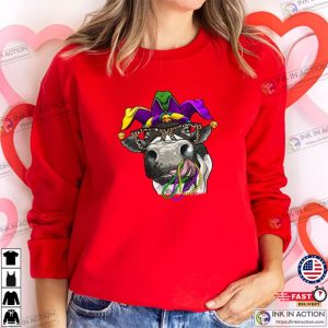 Mardi Gras Cow Sweatshirt Mardi Gras Shirt 2