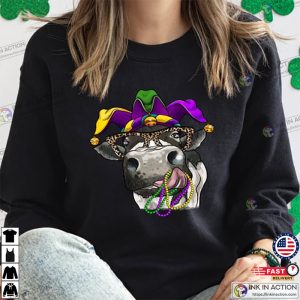 Mardi Gras Cow Sweatshirt Mardi Gras Shirt 3