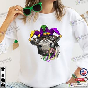 Mardi Gras Cow Sweatshirt Mardi Gras Shirt 5