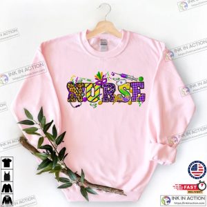 Mardi Gras Day Nurse Shirts 1