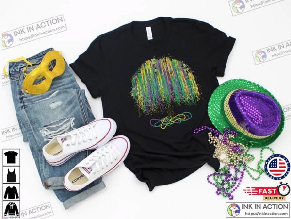 Mardi Gras Tree Shirt, Mardi Gras Carnival Shirt