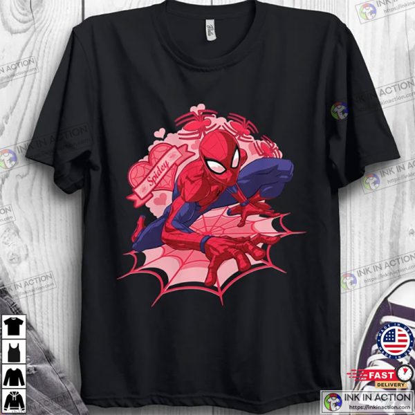 Marvel Spider-Man Heart Valentine’s Day T-Shirt