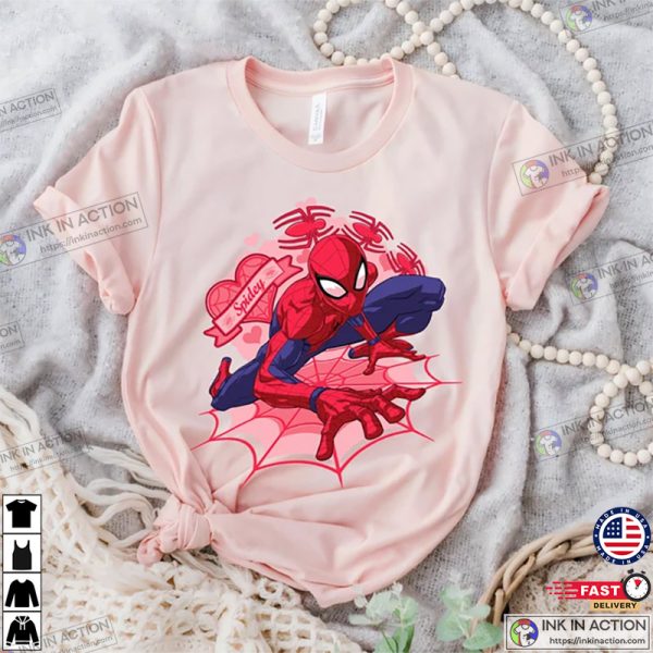 Marvel Spider-Man Heart Valentine’s Day T-Shirt