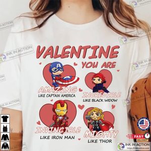 Marvel Valentine Shirt You Are Chibi Style Shirt Valentine Shirt 3