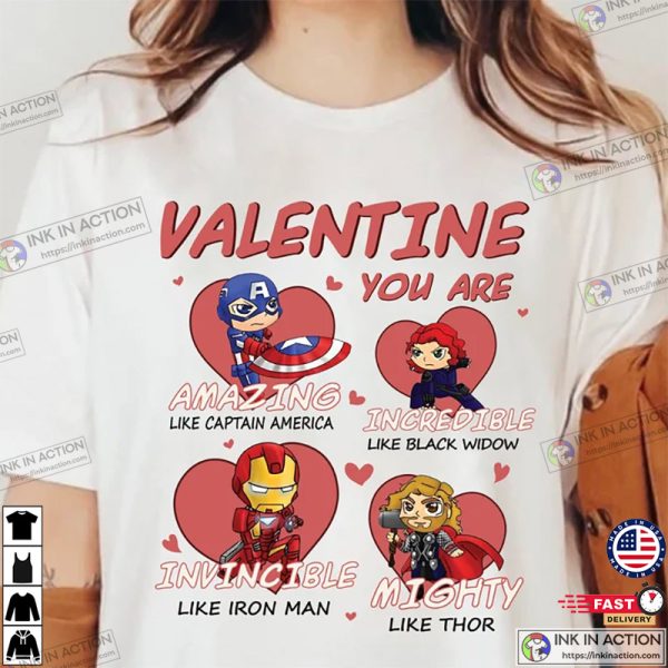 Marvel Valentine Shirt, You Are Chibi Style Shirt, Valentine Shirt