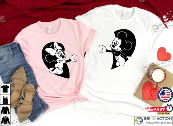 Mickey Minnie Couple Tee, Disney Matching Shirt